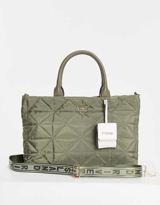 Quilted nylon online bag