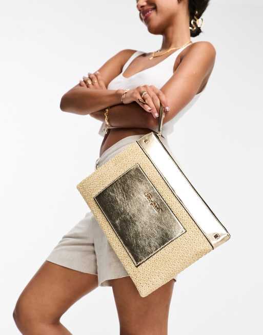 Raffia Clutch Bag