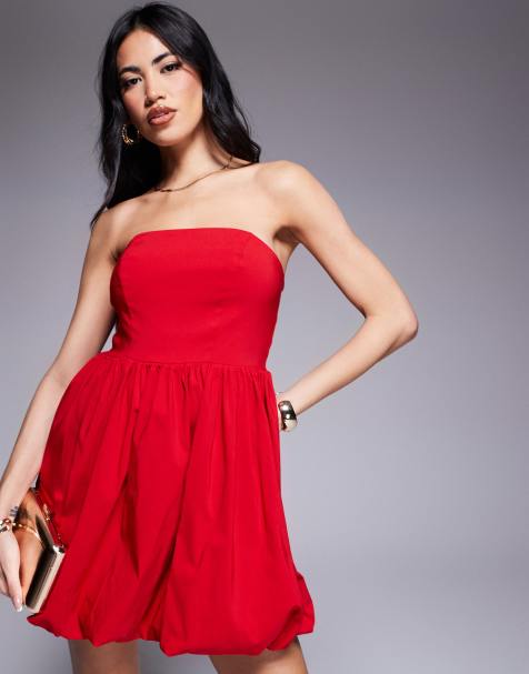 River Island - Rød bandeau-minikjole - view 1