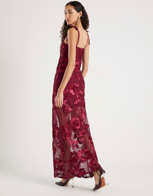 river island burgundy dress Buy River Island Purple Petite Sleeveless Velvet Drape Midi Dress from Next  USA