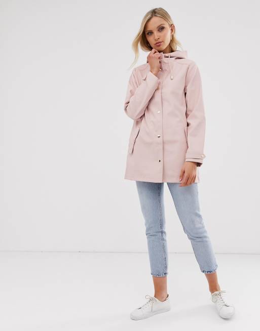 River Island Regen Trenchcoat in Hellrosa