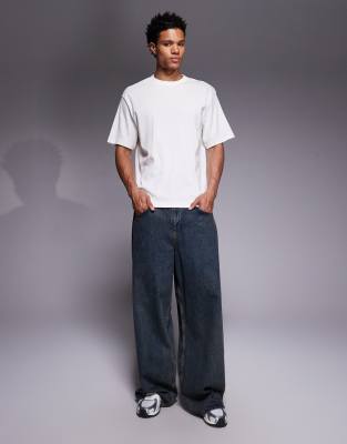 River Island Regular Fit Clean Essential T-shirt In Neutral