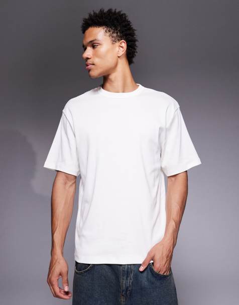River Island regular fit clean essential t-shirt in ecru - view 1