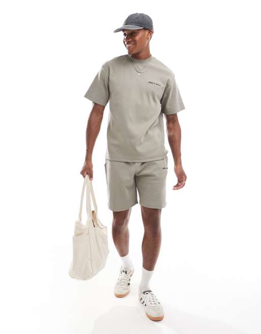 River Island Regular fit co-ord in khaki