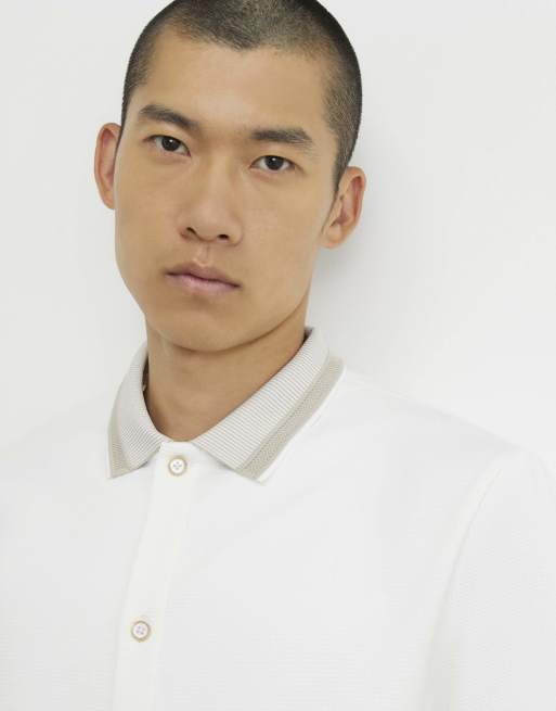 River Island Regular fit cotton buttoned shirt in white, 2 of 4