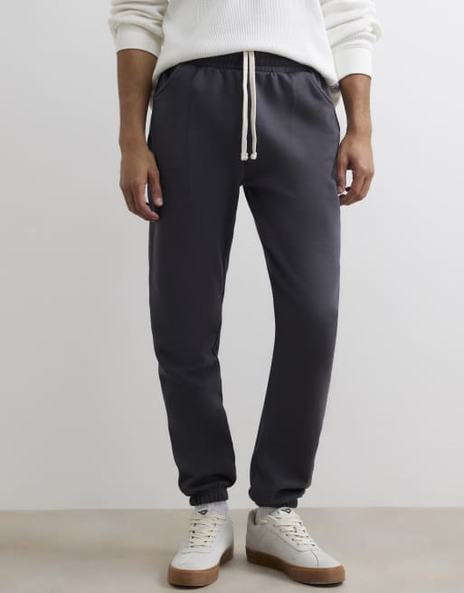 River Island Regular fit cuffed hem joggers in grey, 3 of 4