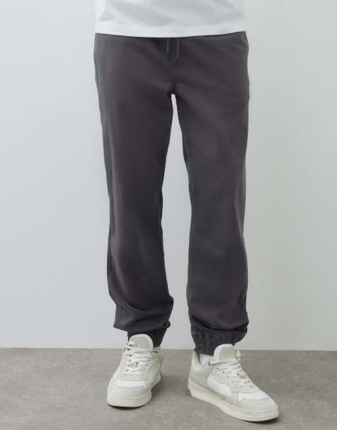 River Island Regular fit cuffed joggers in grey - dark - view 1