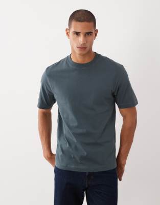 River Island Regular Fit Essential T-shirt In Gray