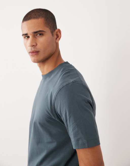 River Island regular fit essential t-shirt in dark grey, 5 of 5