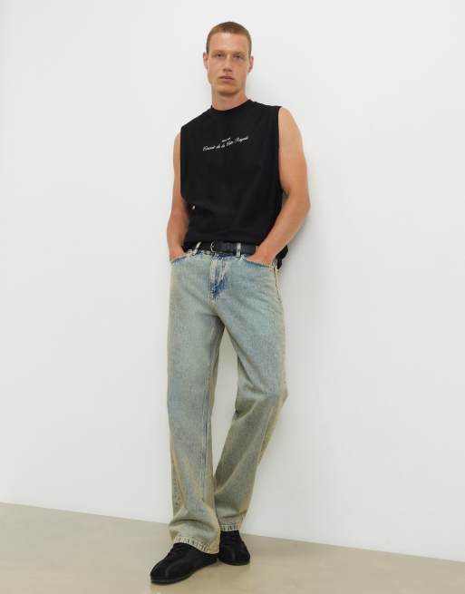 River Island Regular fit f1 car scenic tank top in black, 4 of 4