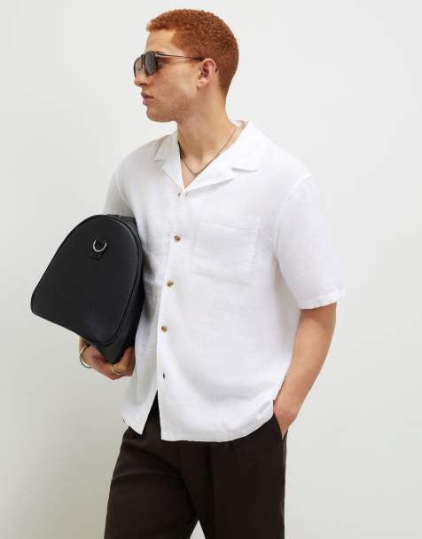 River Island Regular fit linen blend shirt in white - view 1