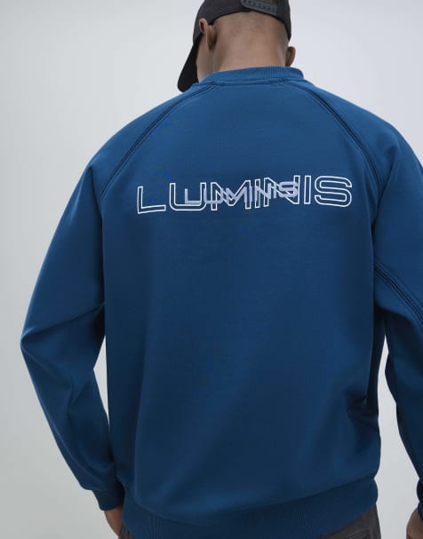 River Island Regular fit luminus sweatshirt in blue - bright - view 1