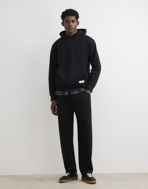 River Island Regular fit sanctuaire patch joggers in black - view 1
