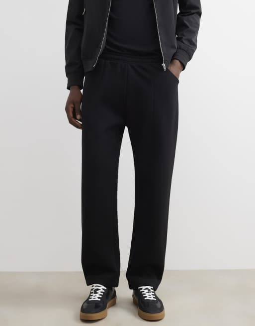 River Island Regular fit sanctuaire patch joggers in black, 3 of 4