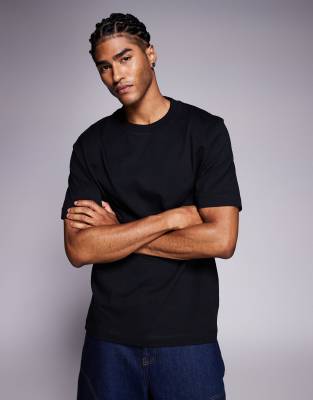River Island Regular Fit T-shirt In Black