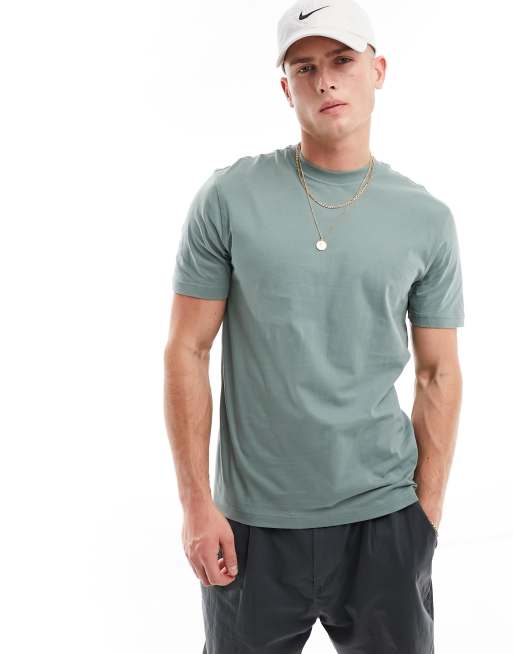 River Island regular fit t-shirt in medium green