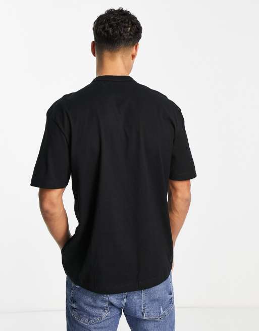 River Island - Regular-fit T-shirt in zwart, 3 van 4