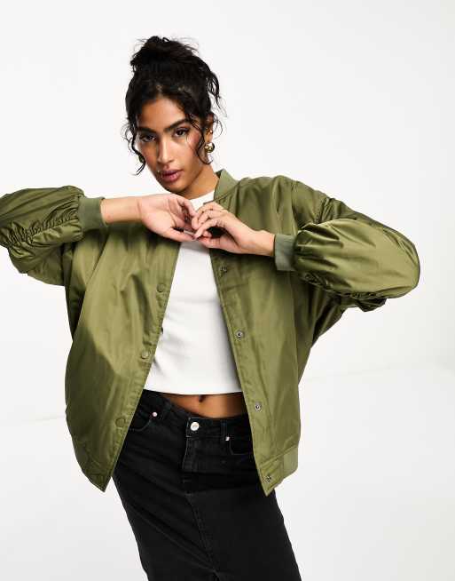 Olive clearance bomber jacket