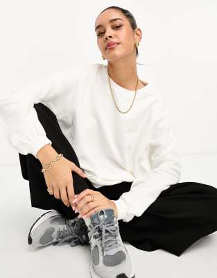 River island white sales sweatshirt