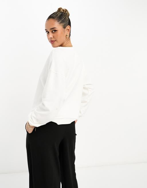 River island store white sweatshirt