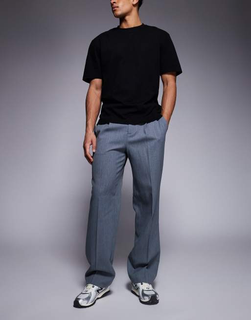 River Island relaxed elasticated trousers in blue, 3 of 5