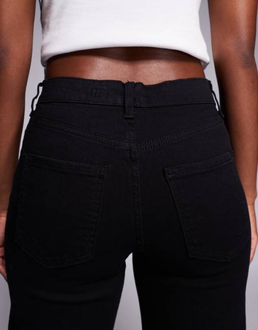 River Island relaxed palazzo jeans in black , 4 of 5