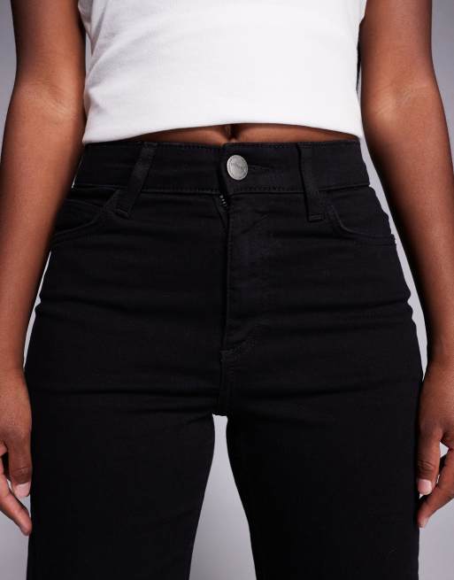 River Island relaxed palazzo jeans in black , 5 of 5