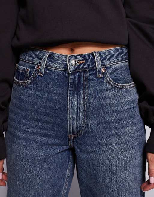 River Island relaxed straight jean in dark denim, 4 of 5
