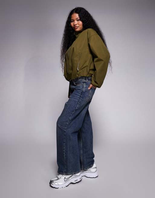 River Island relaxed straight leg jean in dark denim, 2 of 5