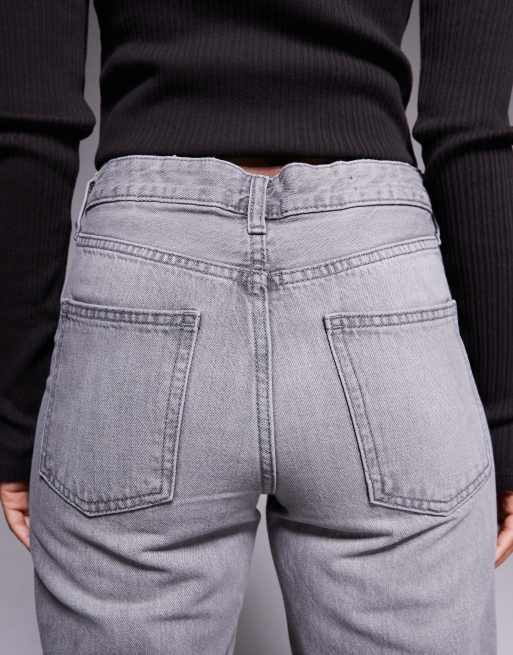 River Island relaxed straight leg jean in grey, 4 of 5