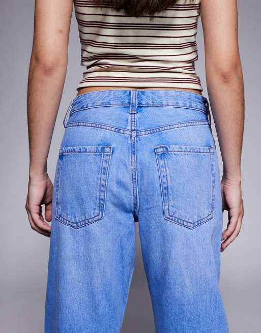 River Island relaxed straight leg jeans in bright denim, 4 of 5