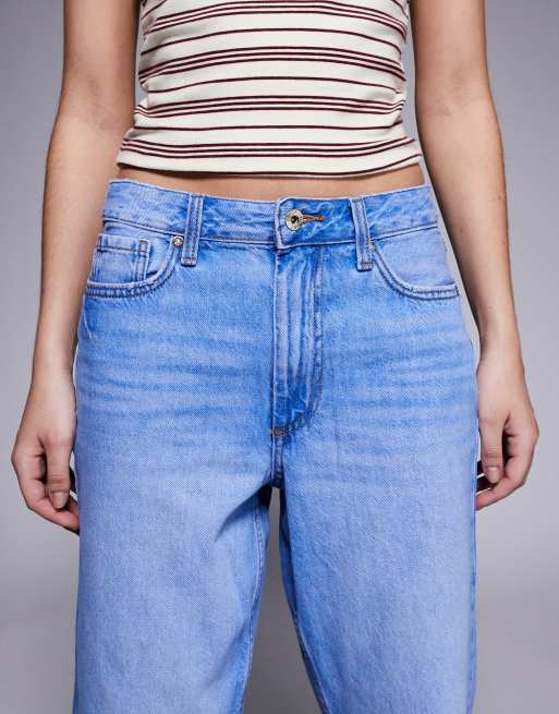 River Island relaxed straight leg jeans in bright denim, 5 of 5