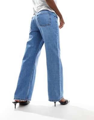 RIVER ISLAND RELAXED STRAIGHT LEG JEANS 