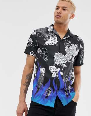 asos flame shirt