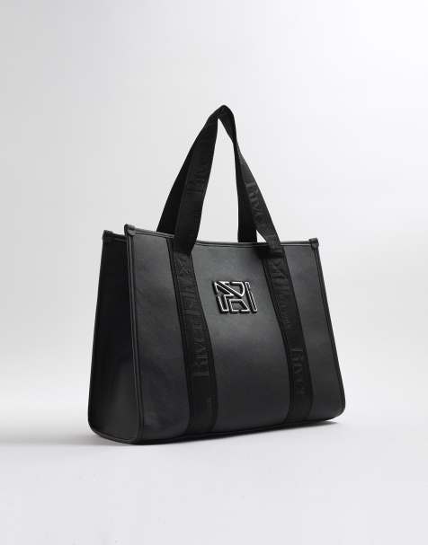 River Island Ri shopper bag in black - view 1