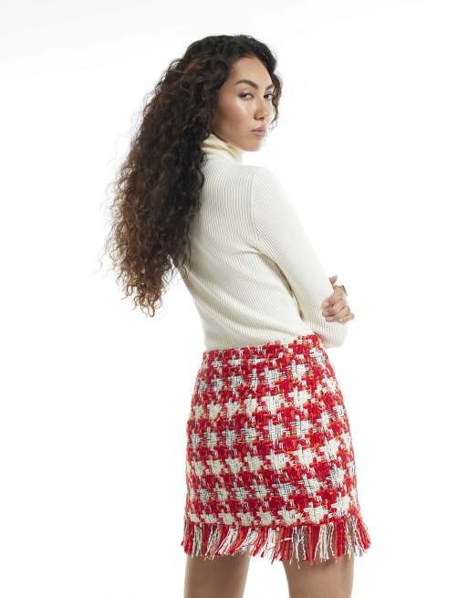 River Island Rib roll neck knit top in cream, 4 of 4