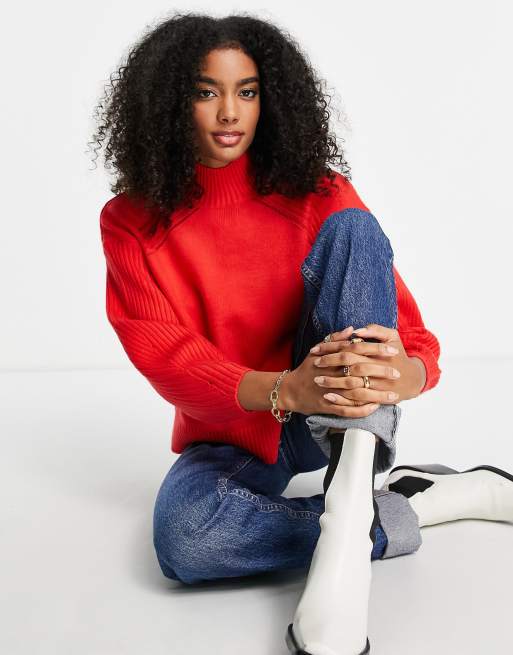 Asos red outlet jumper