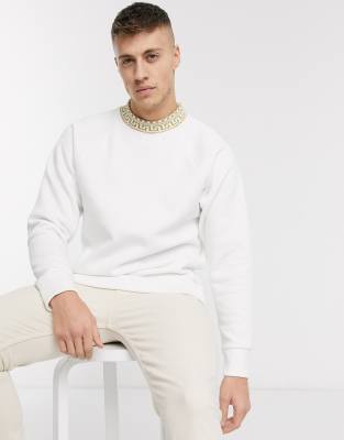 river island white sweatshirt