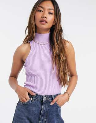 ribbed cutout top