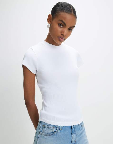River Island & ribbed fitted t-shirt multipack in white - view 1
