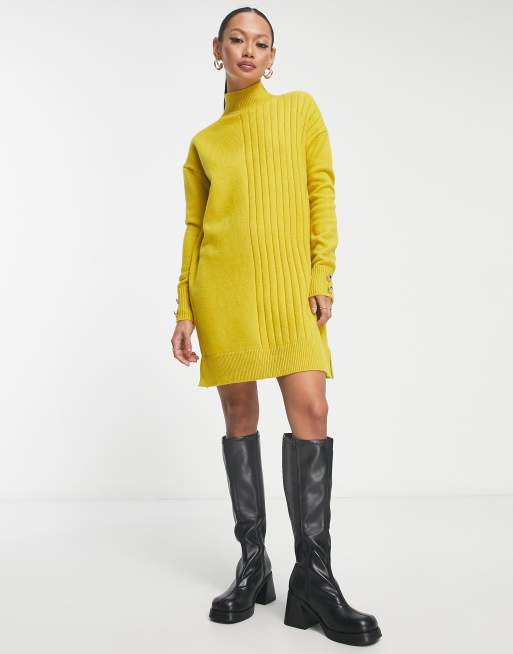 jumper dress yellow