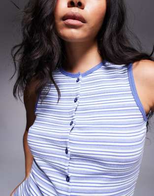 River Island Ribbed Top And Shorts Set