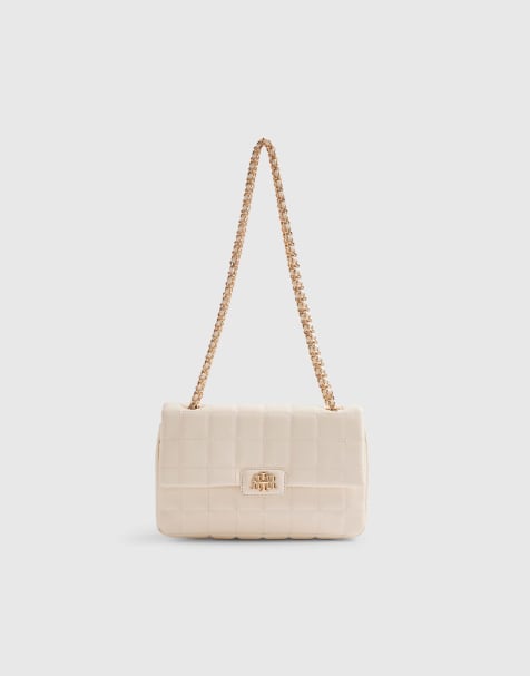 River Island Rir quilted shoulder in cream - view 1