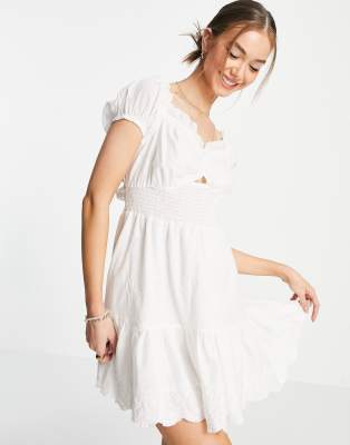 Besolor Jupe d'Été Mini pour Femmes Grande Taille Superposée Élastique Taille Haute Mignonne à