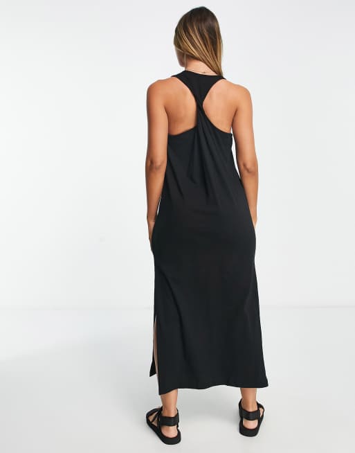 River Island - Robe t-shirt mi-longue - Noir, 2 de 4