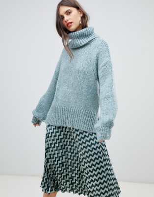 river island green jumper