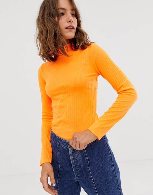 Orange on sale neon turtleneck