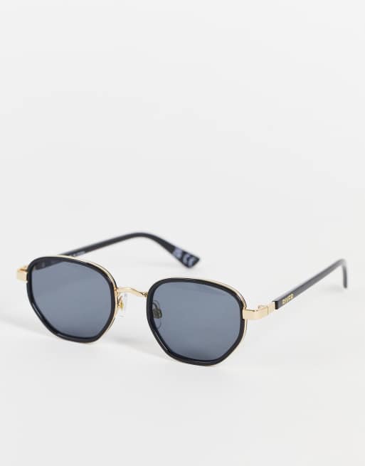 River Island Round Sunglasses In Black Asos 