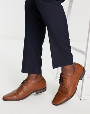 River Island round toe derby shoes in brown