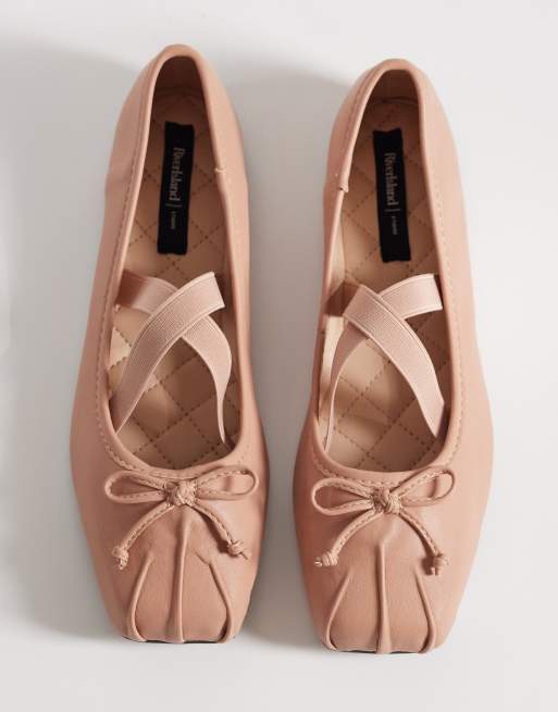 River Island – Różowe balerinki z kwadratowymi noskami, 3 z 4